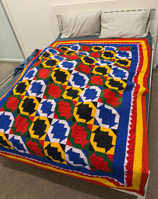 Hand Made Ancient Sindhi Style Blanket/Bed Sheet.
